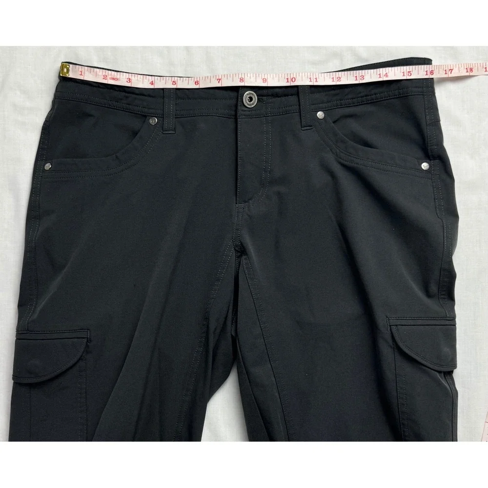 Kuhl Womens Cargo Hiking Pants Black Size 10 Reg Outdoor Trekking Trousers